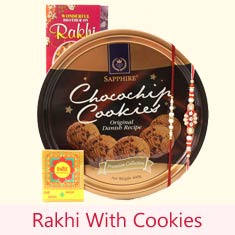 Rakhi With Cookies