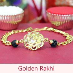 Golden Rakhi