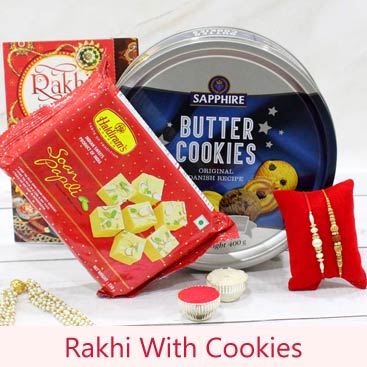 Rakhi with Cookies