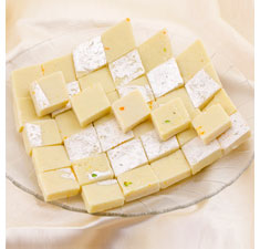 White Kaju Katli Sweets